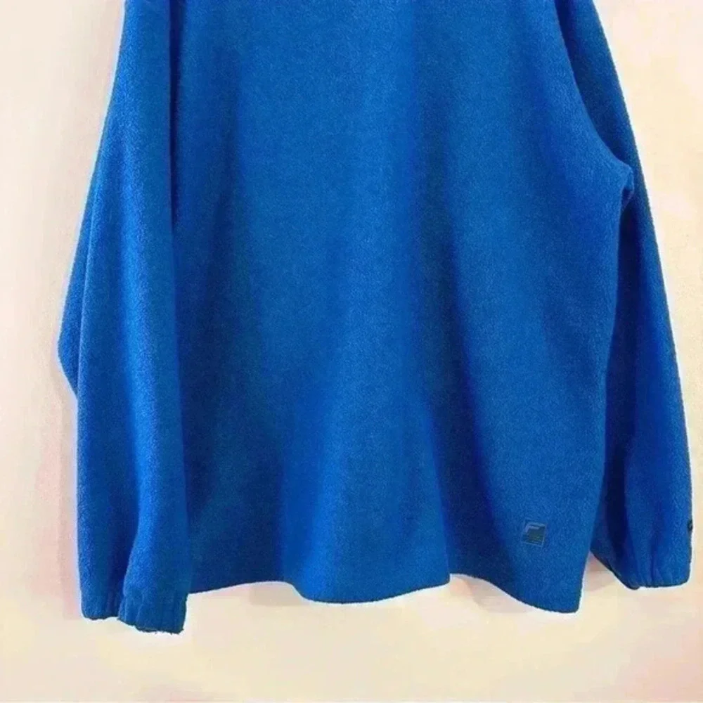 Fubu Men's Fleece Sweater Sweatshirt Size XL‎ 1/4 Zip Pullover Blue
